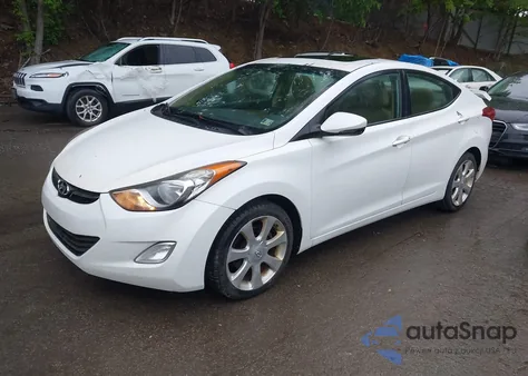 2012 Hyundai Elantra Limited из США, поврежденный, VIN 5NPDH4AE6CH086028